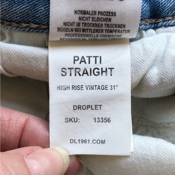 DL 1961 NWT Patti Straight High Rise Vintage Jeans Plus Size W24 - Picture 5 of 13